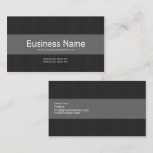 Carte de visite professionnel Dark & Grey (Devant / Derrière)