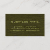 Carte de visite professionnel Dark Olive (Dos)
