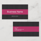 Carte de visite professionnel Dark & Pink (Devant / Derrière)