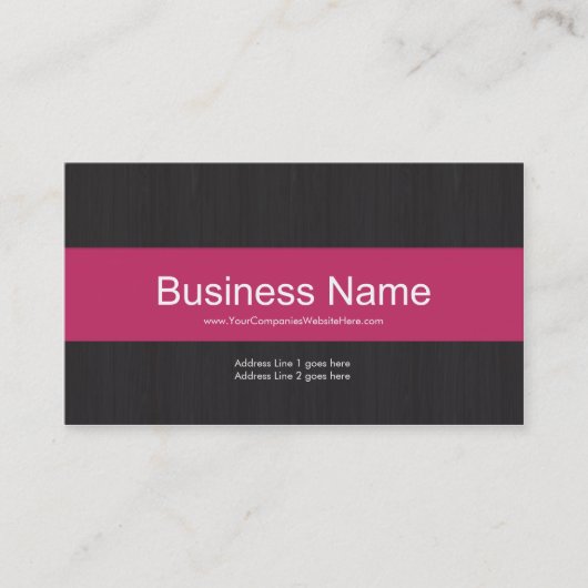 Carte de visite professionnel Dark & Pink (Devant)