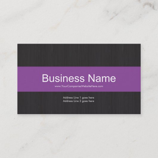 Carte de visite professionnel Dark & Purple (Devant)