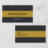 Carte de visite professionnel Dark & Yellow (Devant / Derrière)