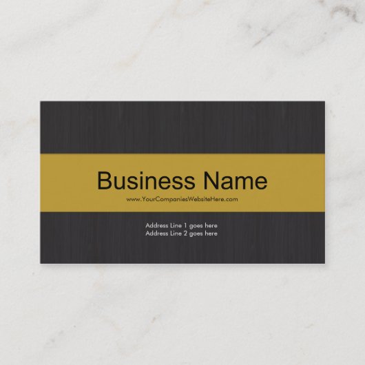 Carte de visite professionnel Dark & Yellow (Devant)