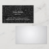 Carte De Visite Professionnel d'arrière - plan de tableau de (Devant / Derrière)