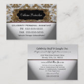 Carte De Visite Professionnel d'assistant personnel de Marcee (Devant / Derrière)