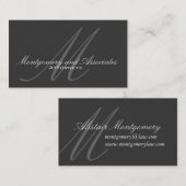 Carte de visite professionnel d'avocat de (Devant / Derrière)