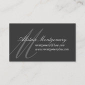 Carte de visite professionnel d'avocat de (Dos)