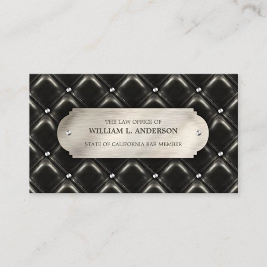 Carte De Visite Professionnel d'avocat de cabinet juridique de (Devant)