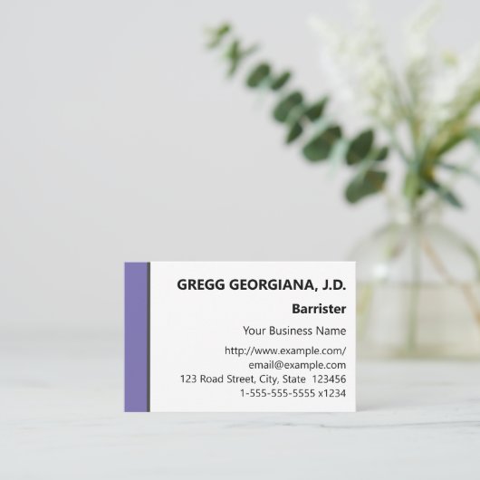 Carte de visite professionnel de base (Debout devant)