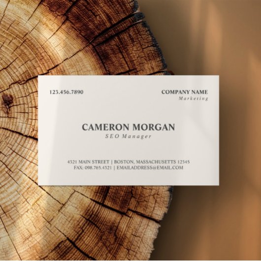 Carte De Visite Professionnel de base