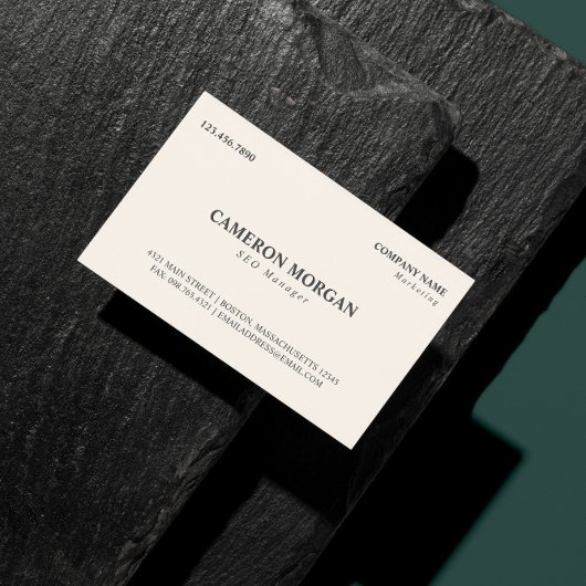 Carte De Visite Professionnel de base