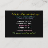 Carte De Visite Professionnel de beauté Tulip (Dos)