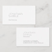 Carte De Visite Professionnel de bon goût simple simple de (Devant / Derrière)