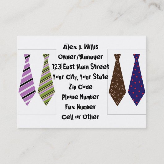 Carte De Visite Professionnel de bureau (Dos)