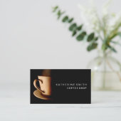 Carte de visite professionnel de café (Debout devant)