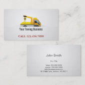 Carte De Visite Professionnel de camion de remorquage (Devant / Derrière)