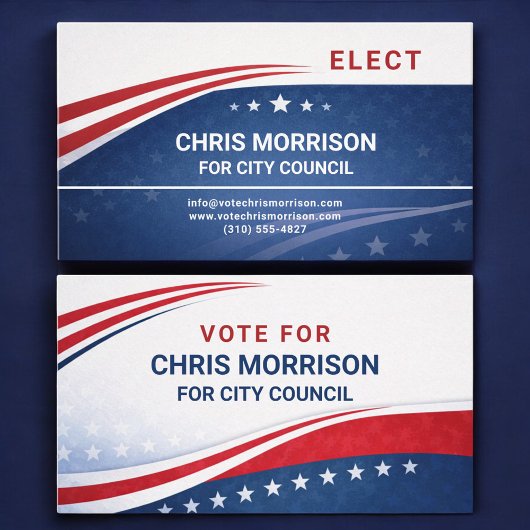 Carte De Visite Professionnel de campagne électorale