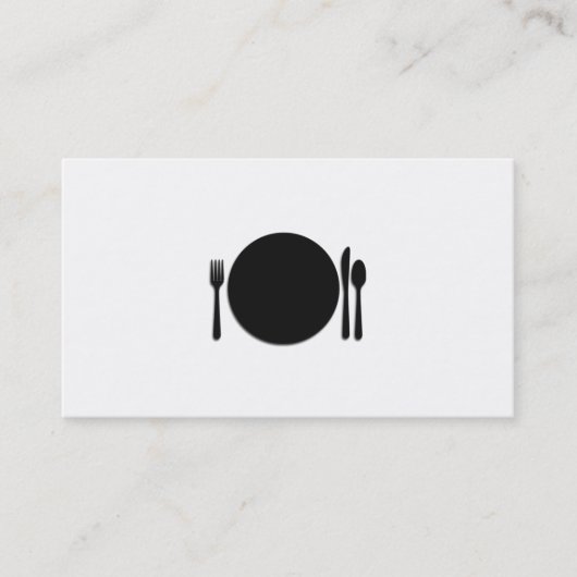 Carte de visite professionnel de chef (Devant)