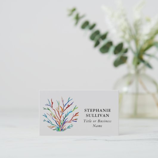 Carte de visite professionnel de code QR (Debout devant)