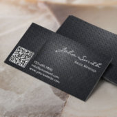 Carte de visite professionnel de code QR en métal 