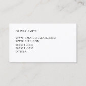 Carte De Visite Professionnel de commis de bureau (Dos)