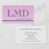 Carte de visite professionnel de conception (Devant / Derrière)