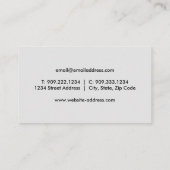 Carte de visite professionnel de conducteur de cam (Dos)