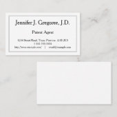 Carte de visite professionnel de conseil en (Devant / Derrière)