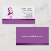 Carte de visite professionnel de cuisson (Devant / Derrière)