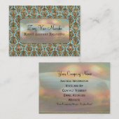 Carte De Visite Professionnel de damassé de Baroque Van Marcha (Devant / Derrière)