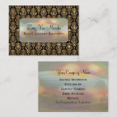 Carte De Visite Professionnel de damassé de Baroque Van Marchette (Devant / Derrière)