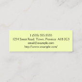 Carte de visite professionnel de décorateur (Dos)