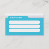 Carte de visite professionnel de dentiste (Dos)