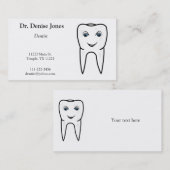 Carte de visite professionnel de dentiste (Devant / Derrière)
