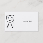 Carte de visite professionnel de dentiste (Dos)