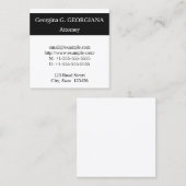 Carte de visite professionnel de droit classique (Devant / Derrière)