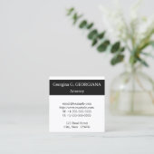 Carte de visite professionnel de droit classique (Debout devant)