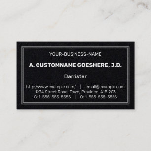 Carte de visite professionnel de droit, neutre, cl