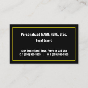 Carte de visite professionnel de droit simple