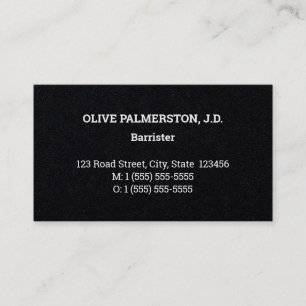 Carte de visite professionnel de droit, simple