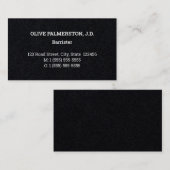 Carte de visite professionnel de droit, simple (Devant / Derrière)