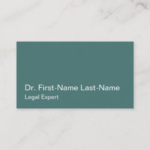 Carte de visite professionnel de droit simple