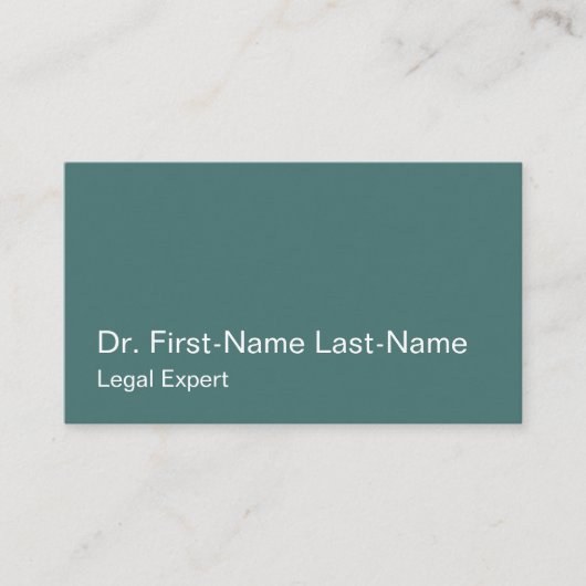 Carte de visite professionnel de droit simple (Devant)