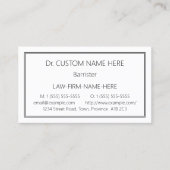 Carte de visite professionnel de droit traditionne (Devant)