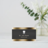 Carte de visite professionnel de frontière d'or de (Debout devant)