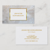 Carte De Visite Professionnel de gemstone en grès blanc (Devant / Derrière)