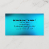 CARTE DE VISITE PROFESSIONNEL DE GRADIENT DE COULEUR D'EAU BLEUE (Dos)