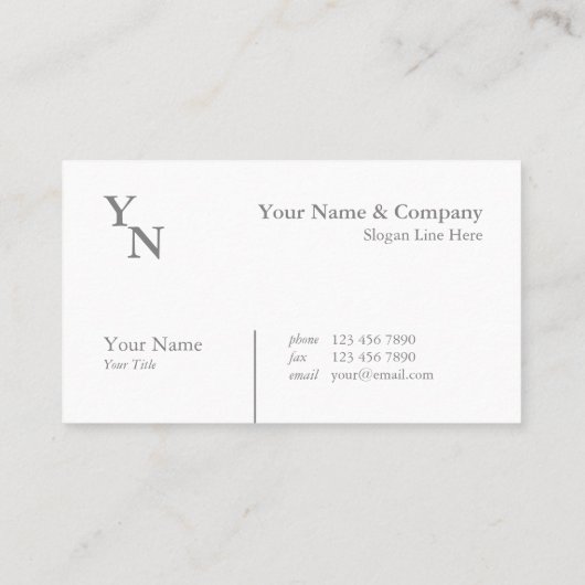 Carte de visite professionnel de gris de (Dos)