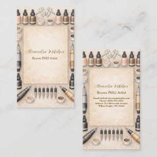 Carte De Visite Professionnel de la beauté PMU moderne