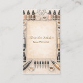 Carte De Visite Professionnel de la beauté PMU moderne (Devant)